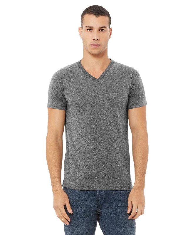 Bella+Canvas Unisex V-Neck T-Shirt | Deep Heather