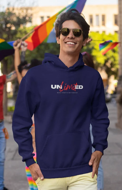 Blue Positivity Hoodie – Unlimited Graphic