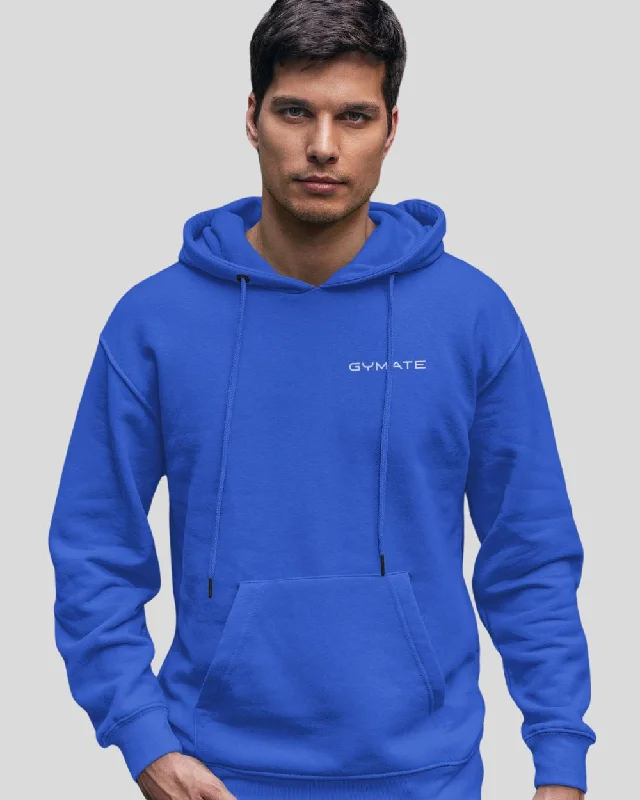 Royal Blue Hoodie Mens – Gymate Original Small Logo [chest]