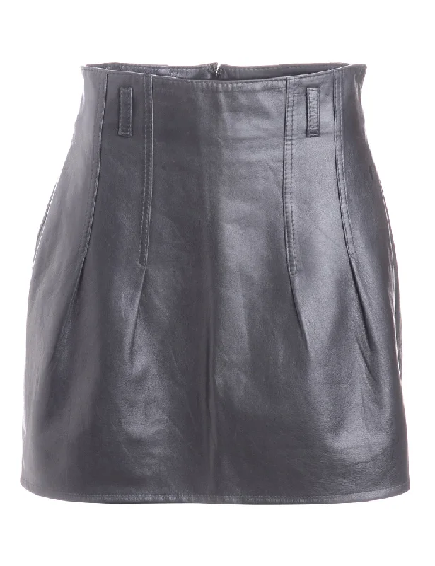 Label Roxy Mini Leather Skirt