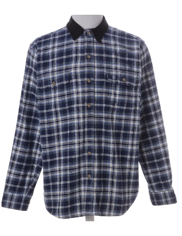 Label Paul Shirt With Denim Collar