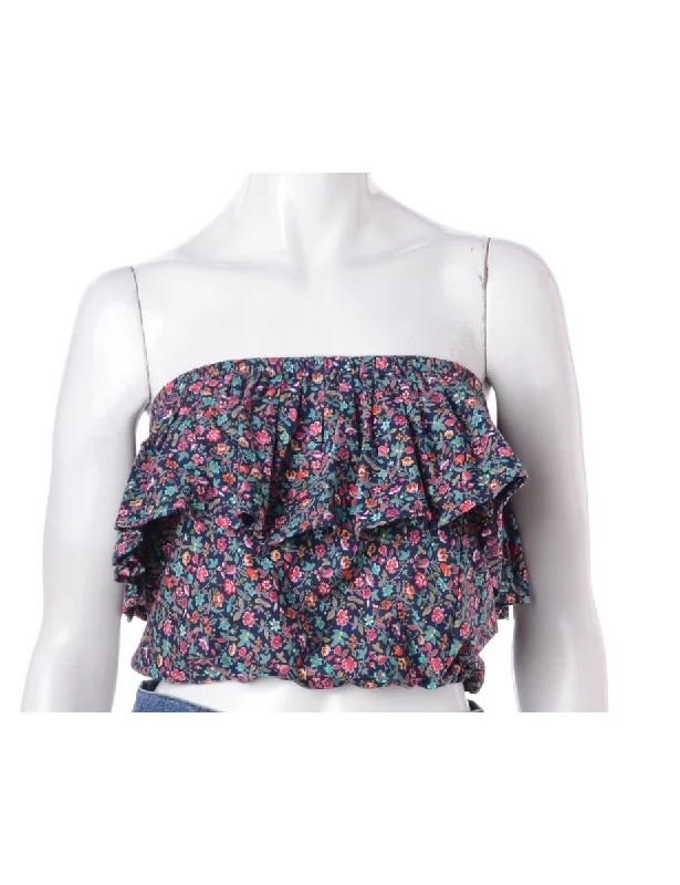 Label Penelope Crop Frill Top