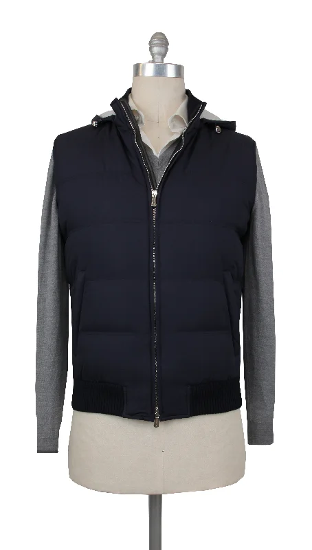 Mandelli Navy Blue Jacket Vest