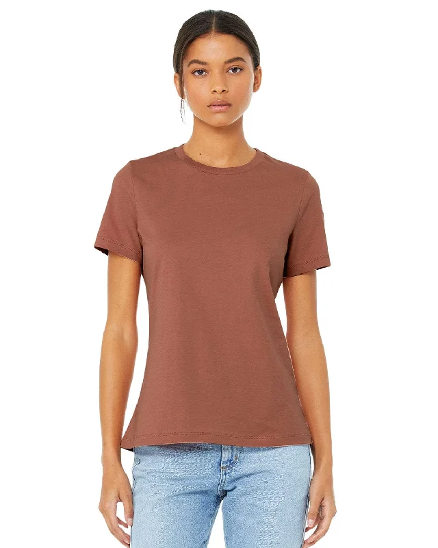 Bella+Canvas Ladies Relaxed Short Sleeve Jersey T-Shirt | Terracotta