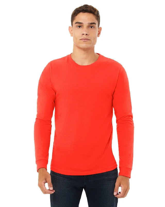 Bella+Canvas Long Sleeve Jersey T-Shirt | Poppy