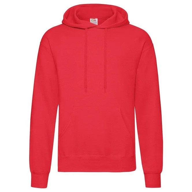 Fruit Of The Loom Classic 80/20 Hooded Sweatshirt - Red