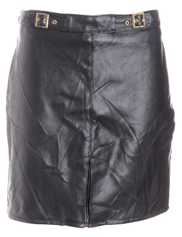 Label Roxy Mini Leather Skirt