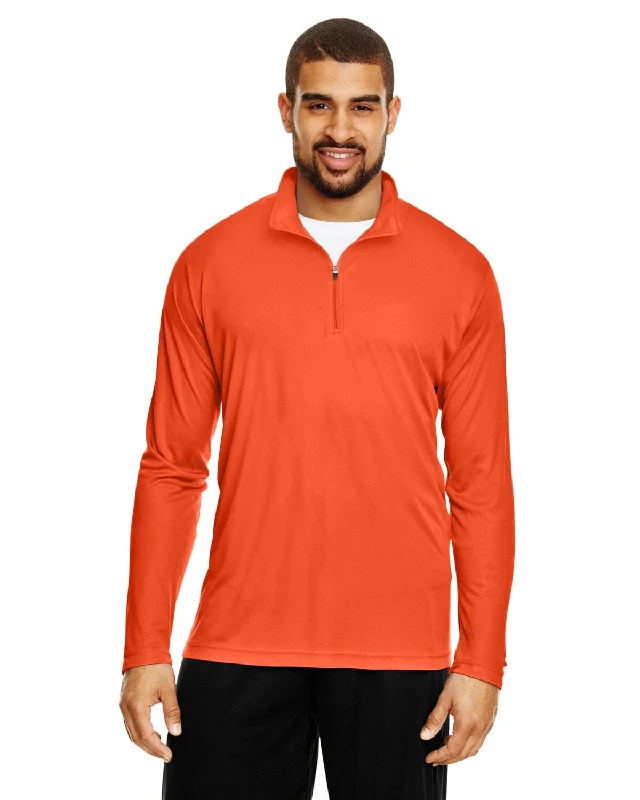 Team 365 Mens Zone Performance Quarter-Zip | Sport Orange