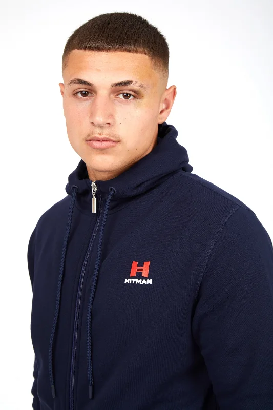 NAVY ZIP HOODIE