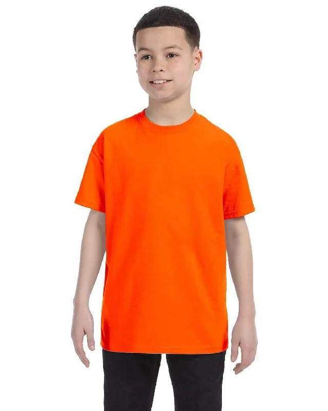 Jerzees Youth Heavyweight 50/50 T-Shirt | Safety Orange