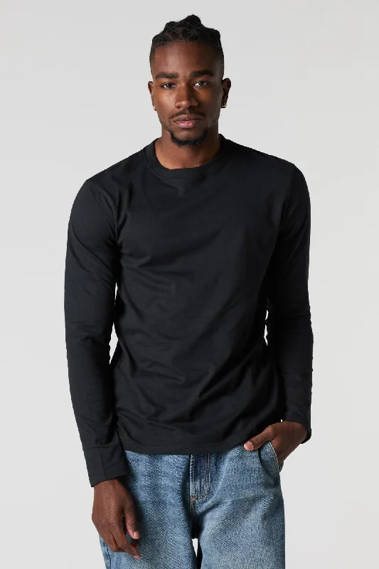 Solid Long Sleeve Top