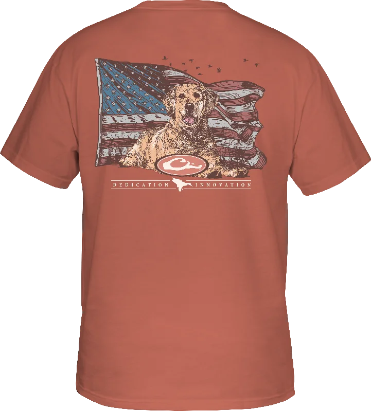 Yellow Lab Flag T-Shirt