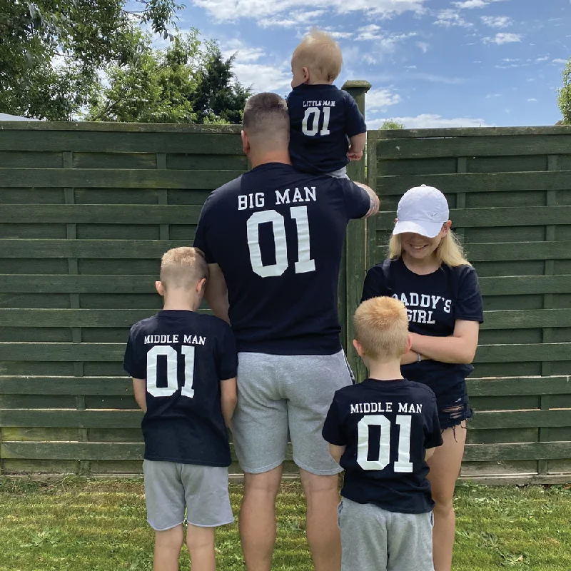 Big Man/Little Man/Middle Man Daddy & Son Matching Tees (MRK X)