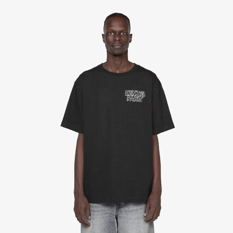 Constellation EMB Oversize T-Shirt Black