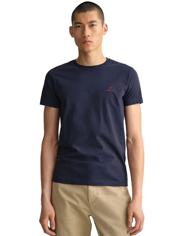 Gant Contrast Logo | Mens Crew Neck T-Shirt