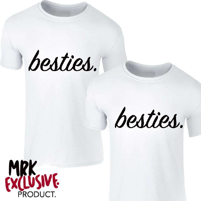 Core Besties Mum/Dad/Kids Family Matching Tees - White - (MRK X)