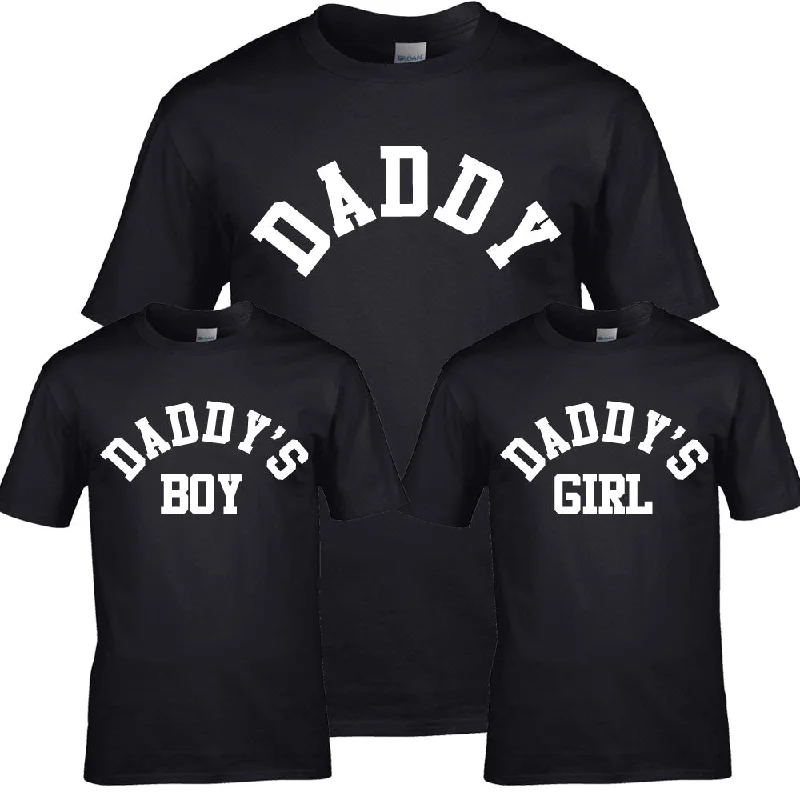 Daddy & Daddy's Boy & Girl Varsity Matching T-Shirts (MRK X)