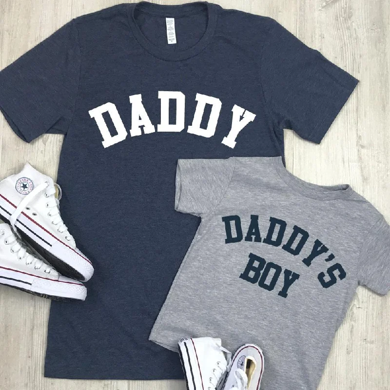 Daddy & Daddy's Boy College Matching T-Shirts