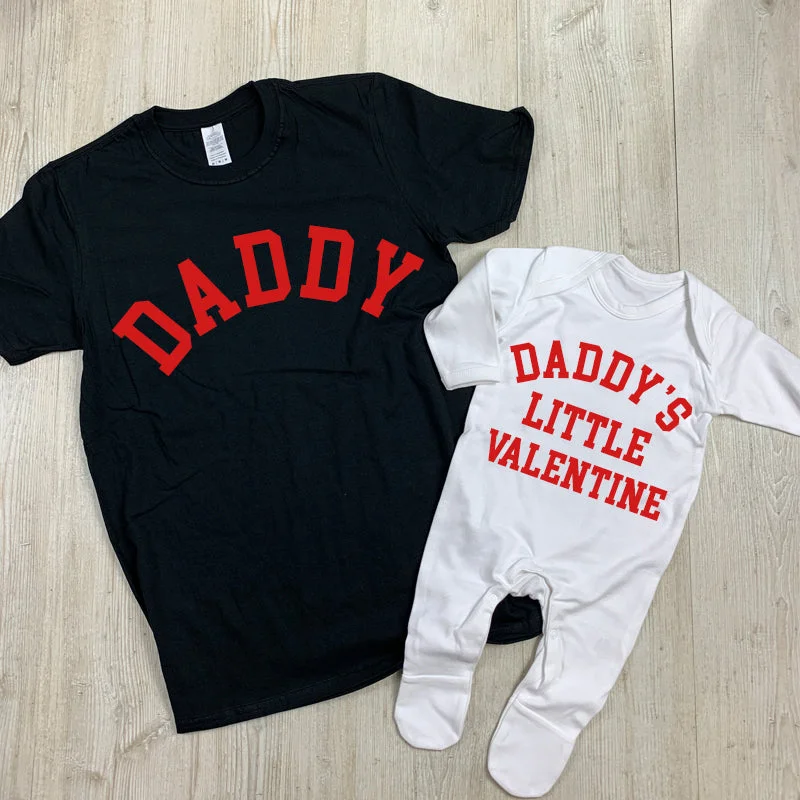 Daddy & Daddy's Little Valentine Matching T-Shirt/Romper (MRK X)