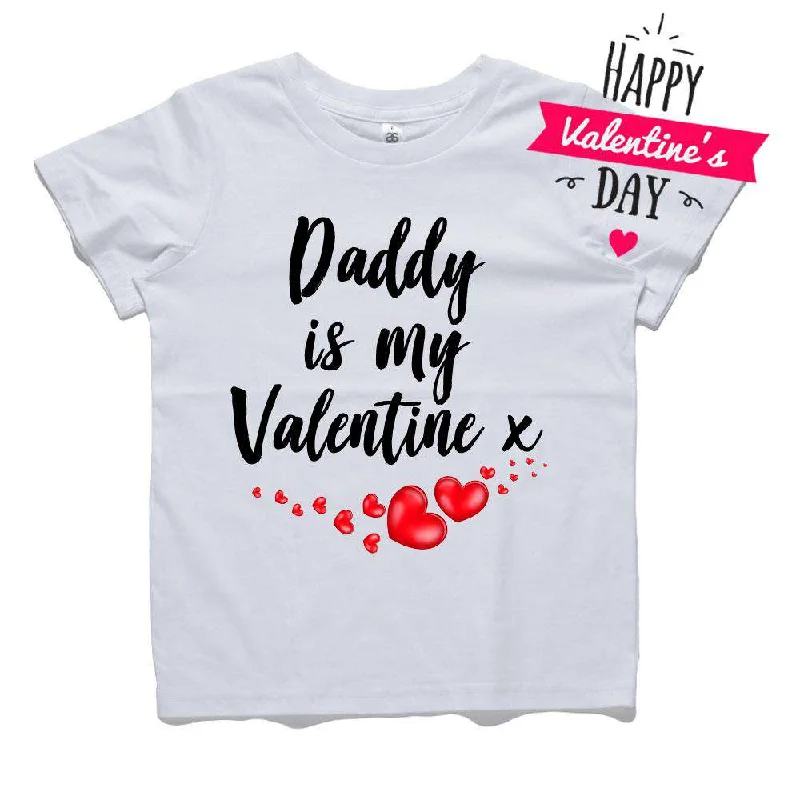 Daddy Is My Valentine White Tee (MRK X)