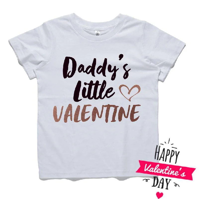 Daddy's Little Valentine White Tee (MRK X)