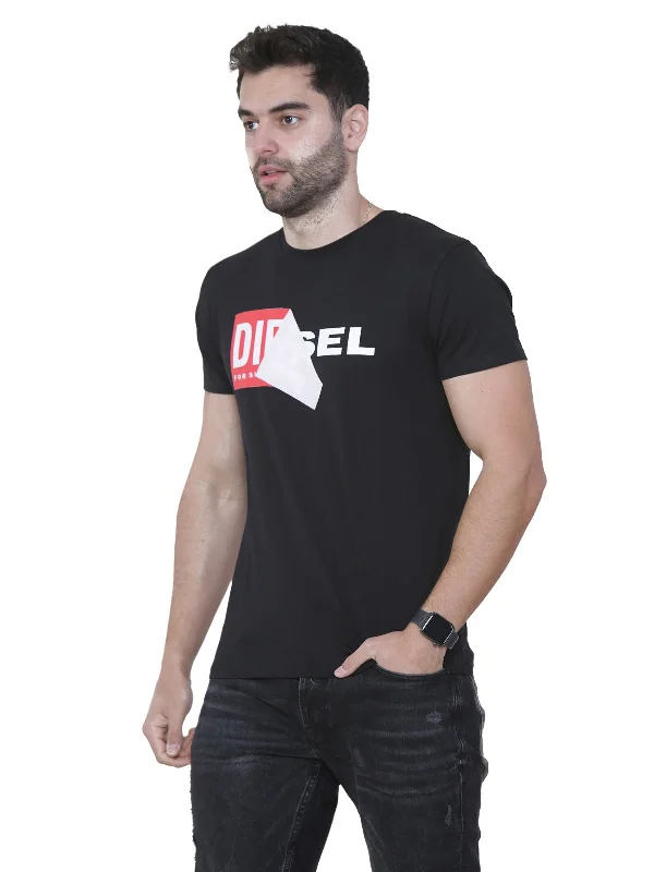 Diesel Mens Double Logo Short Sleeve T Shirt | T-Diego QA