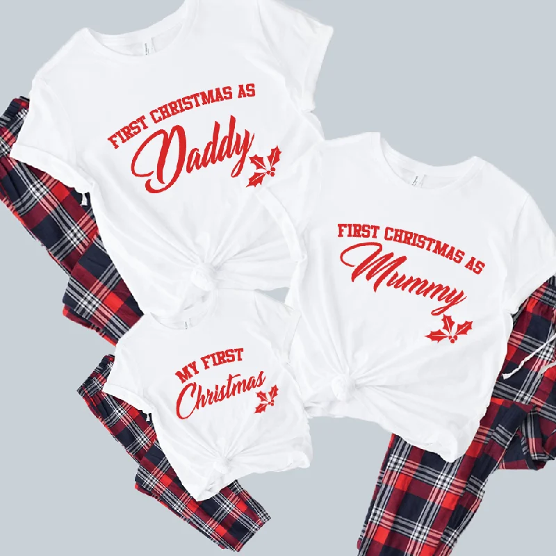 First Family Christmas Matching Yuletide Pyjama Tee & Pant Set