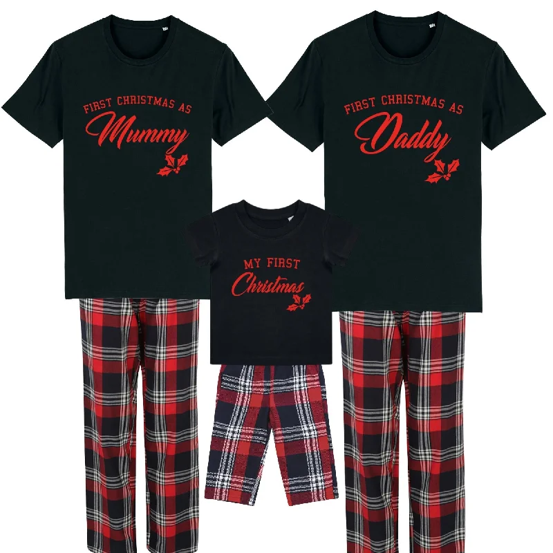 First Family Christmas Matching Yuletide Pyjama Tee & Pant Set