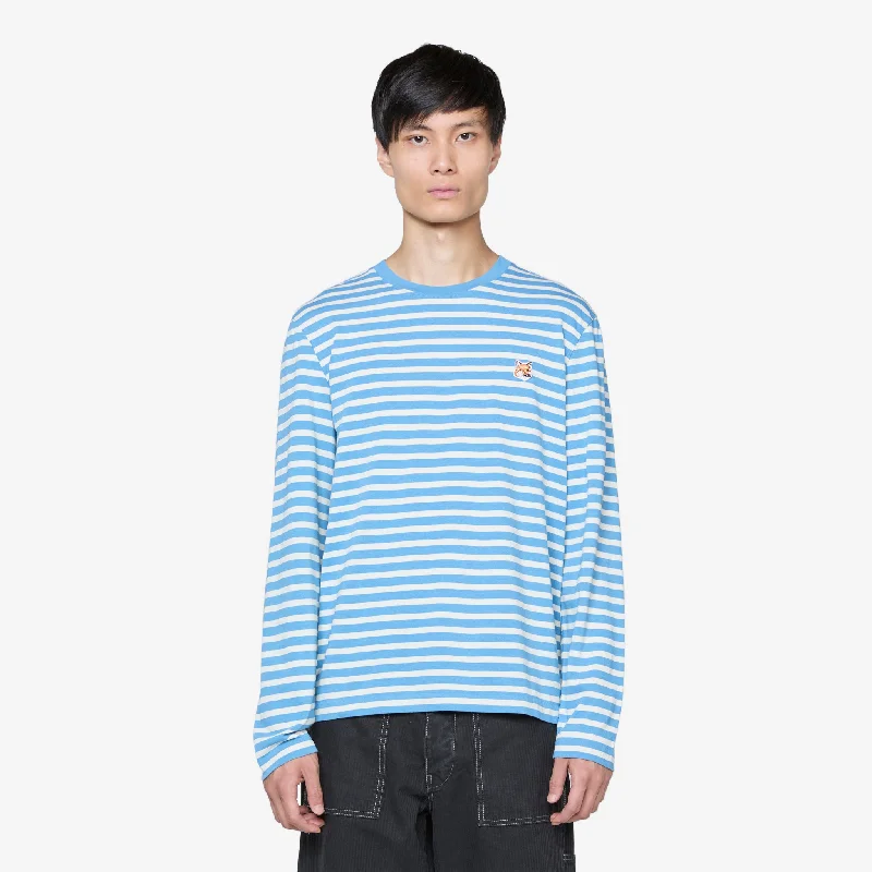 Fox Head Patch Regular Marin T-Shirt Drifter Blue Stripes