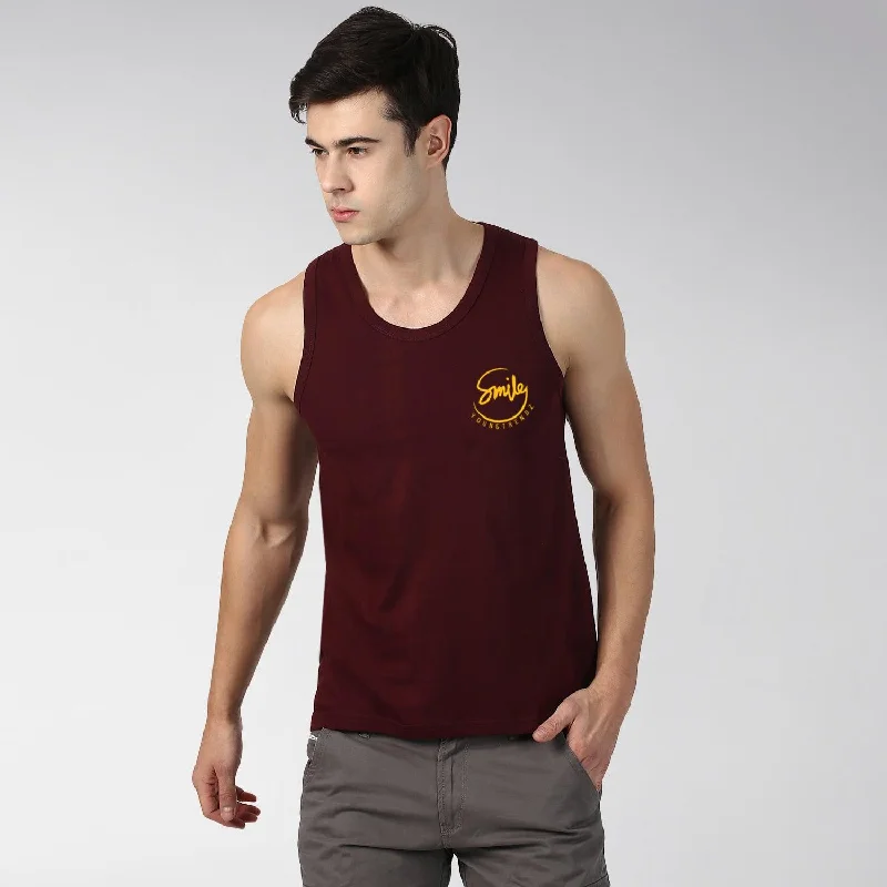 Mens Print  Sleeveless Tshirt