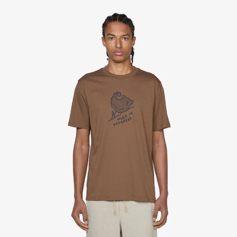 Move On Up T-Shirt Chocolate | Black