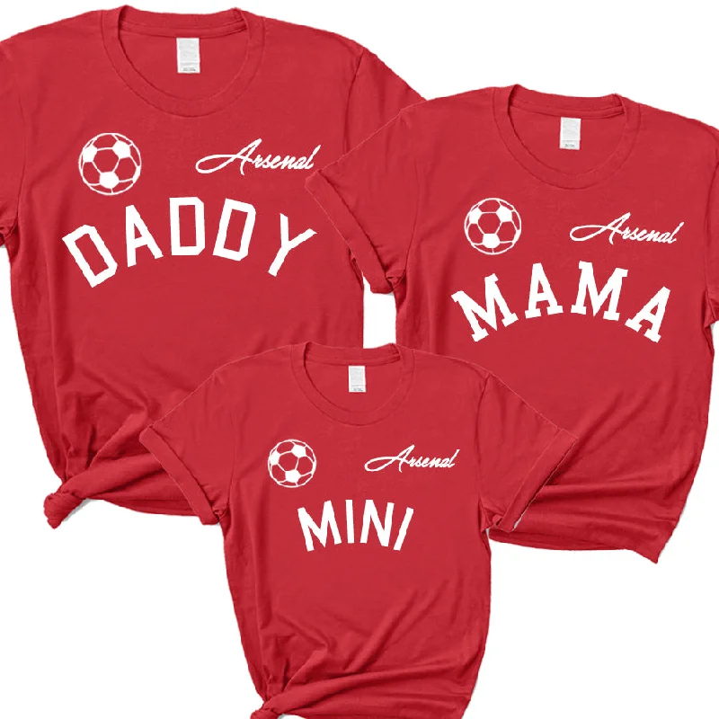 MyTeam Arsenal Daddy, Mama & Mini Matching T-Shirts