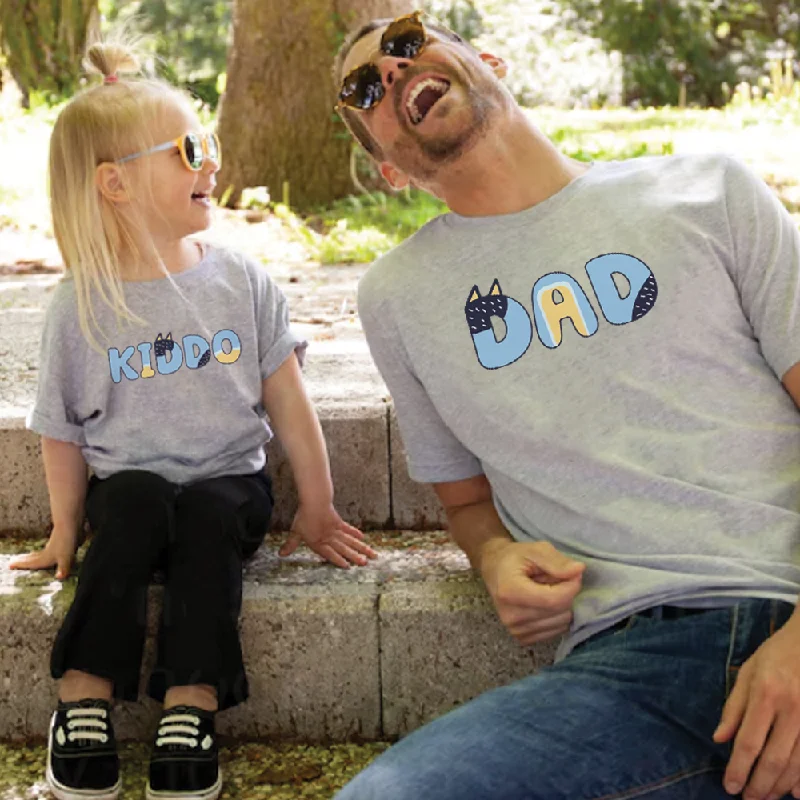 Puppy Dog - Dad and Kiddo Matching T-Shirts