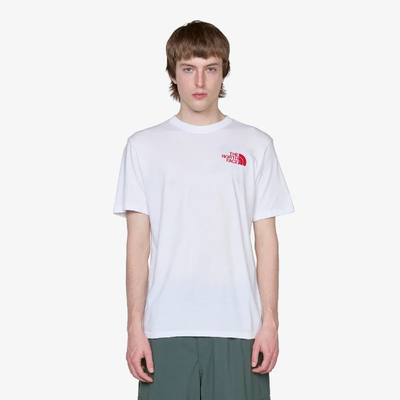 Short Sleeve Box NSE T-Shirt TNF White | TNF Red