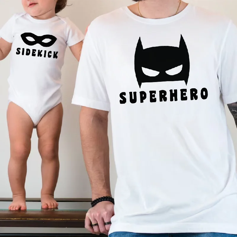 Superhero & Sidekick Matching T-Shirt/Bodysuit