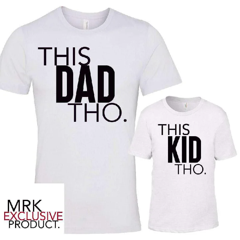 This DAD/This KID White Matching Tees (MRK X)