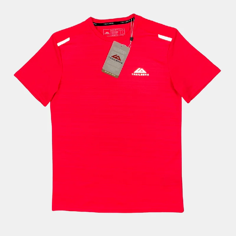 Trailberg Cloud AW24 T-Shirt - Crimson / Pink