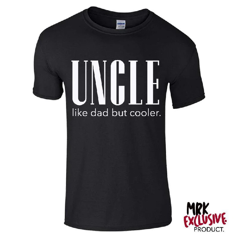 Uncle (Cooler Than Dad) Black Tee (MRK X)