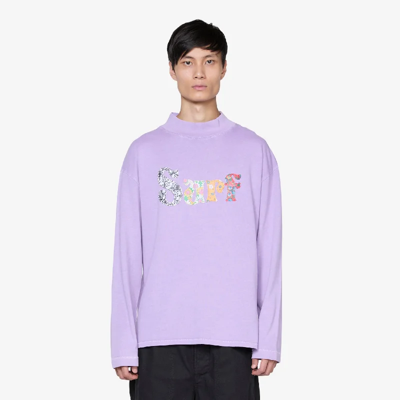 Unisex Surf Patch Longsleeve T-Shirt Purple