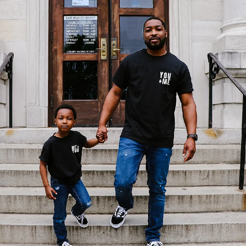 You + Me Dad Matching T-Shirts - Black