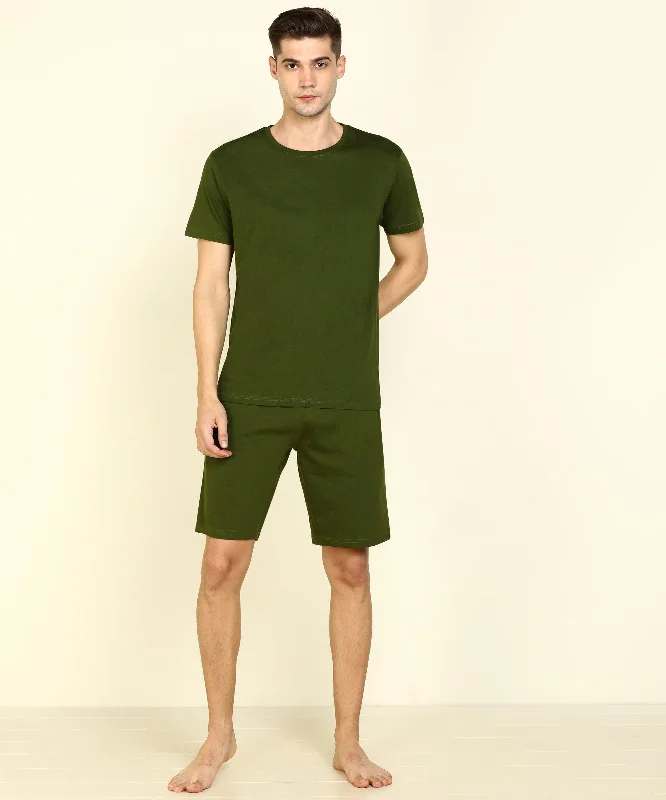 Mens Halfsleeve Tshirt & Shorts Co-ord Set