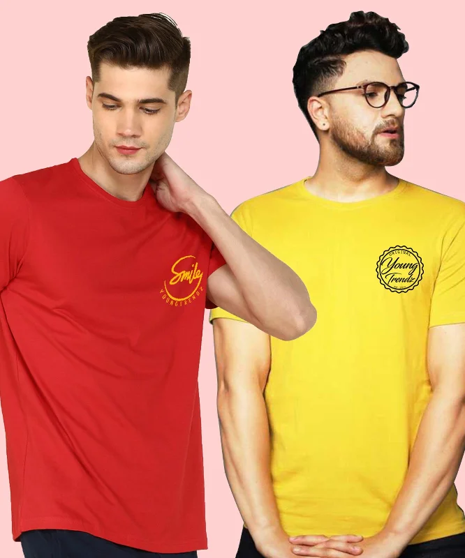 Young Trendz Mens Pocket Printed Combo Tshirt