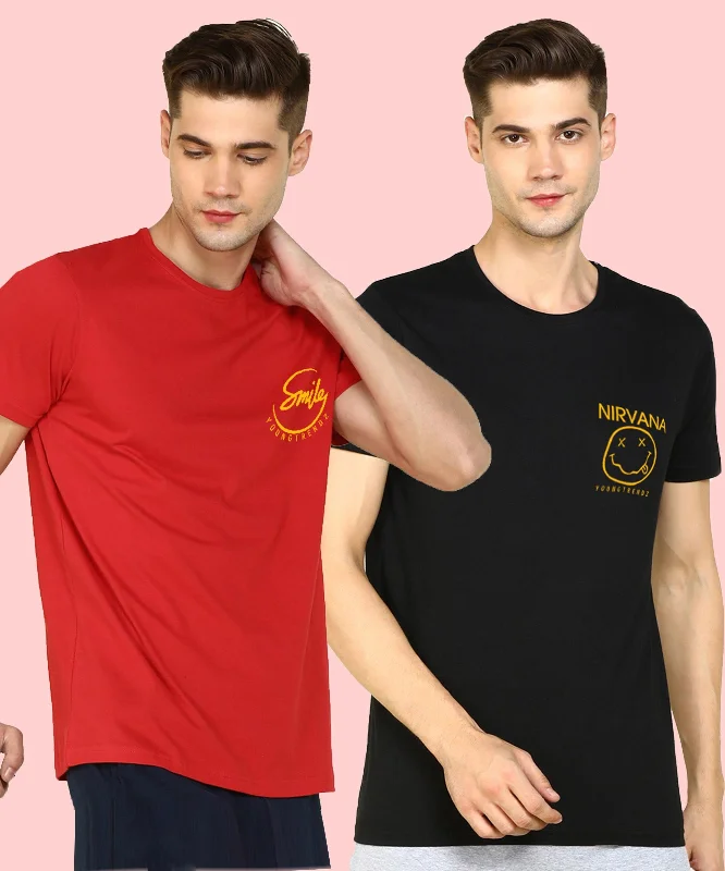 Young Trendz Mens Pocket Printed Combo Tshirt